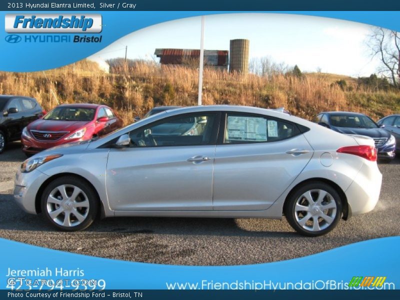 Silver / Gray 2013 Hyundai Elantra Limited