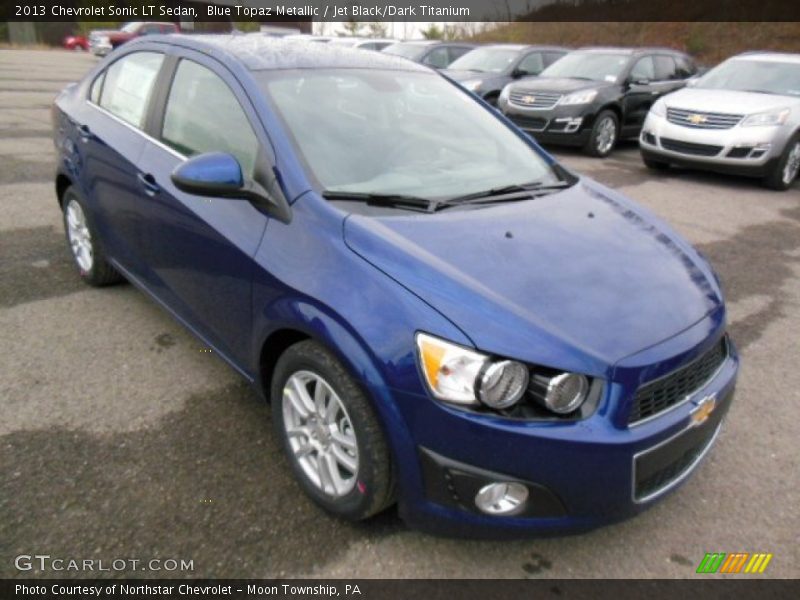 Blue Topaz Metallic / Jet Black/Dark Titanium 2013 Chevrolet Sonic LT Sedan