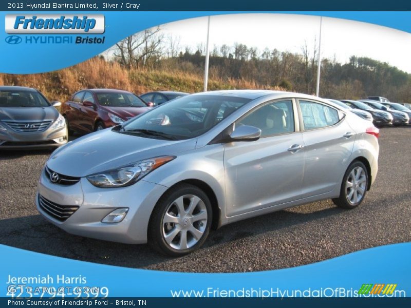Silver / Gray 2013 Hyundai Elantra Limited