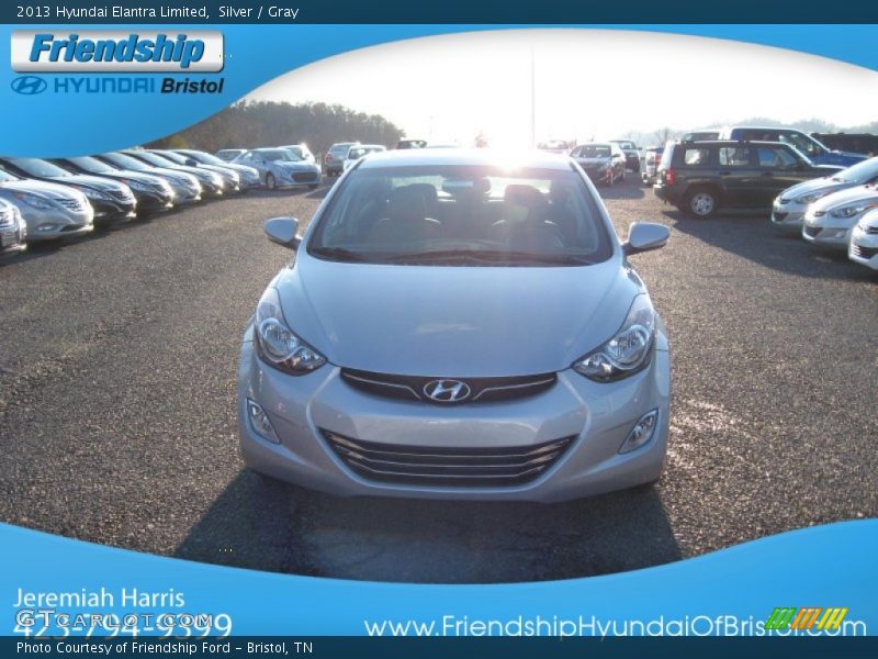 Silver / Gray 2013 Hyundai Elantra Limited