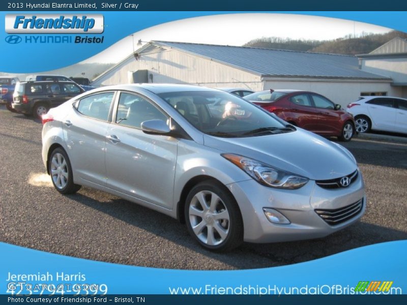 Silver / Gray 2013 Hyundai Elantra Limited