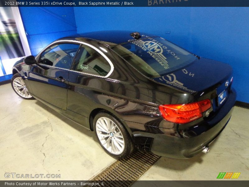 Black Sapphire Metallic / Black 2012 BMW 3 Series 335i xDrive Coupe