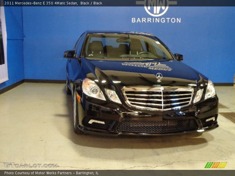 Black / Black 2011 Mercedes-Benz E 350 4Matic Sedan