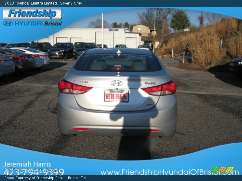 Silver / Gray 2013 Hyundai Elantra Limited