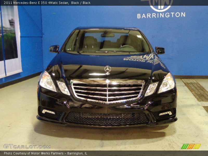 Black / Black 2011 Mercedes-Benz E 350 4Matic Sedan