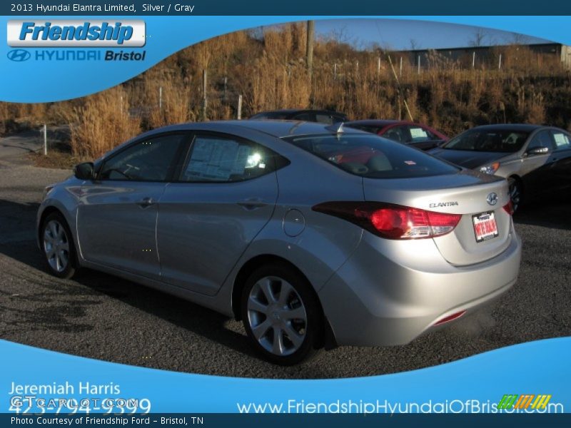 Silver / Gray 2013 Hyundai Elantra Limited