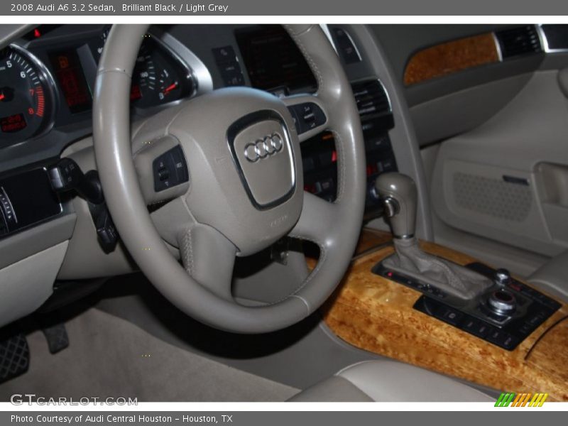 Brilliant Black / Light Grey 2008 Audi A6 3.2 Sedan