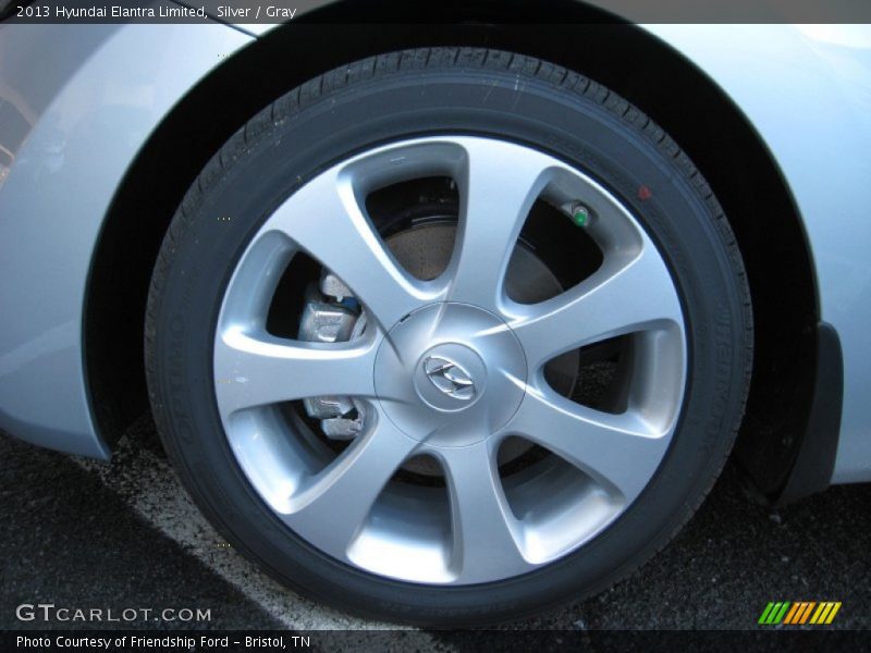Silver / Gray 2013 Hyundai Elantra Limited