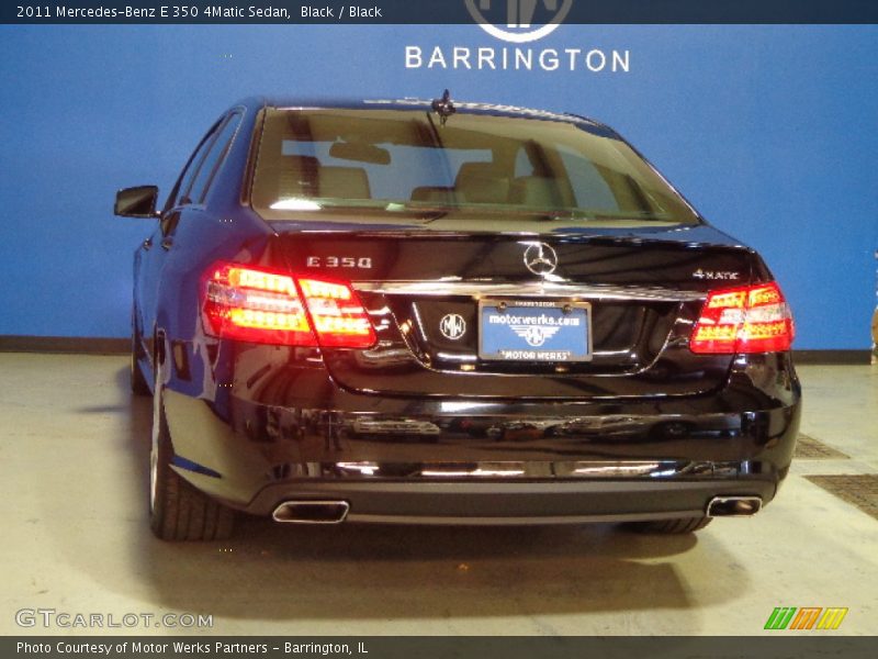 Black / Black 2011 Mercedes-Benz E 350 4Matic Sedan