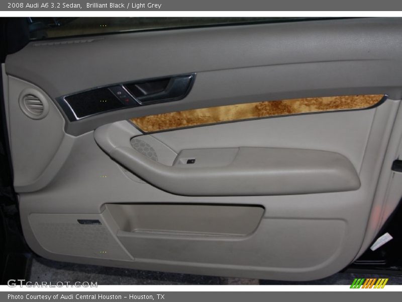 Brilliant Black / Light Grey 2008 Audi A6 3.2 Sedan