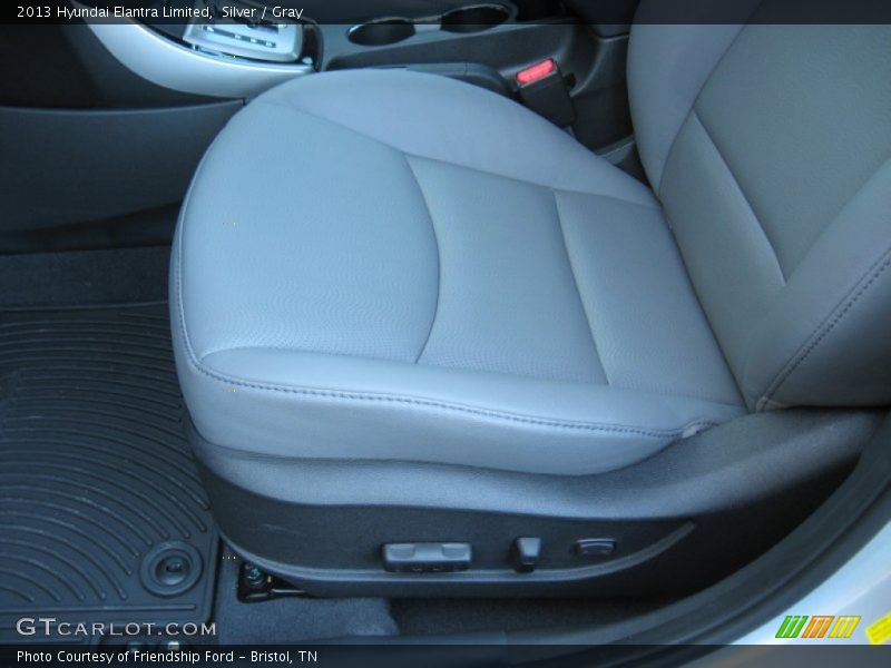 Silver / Gray 2013 Hyundai Elantra Limited