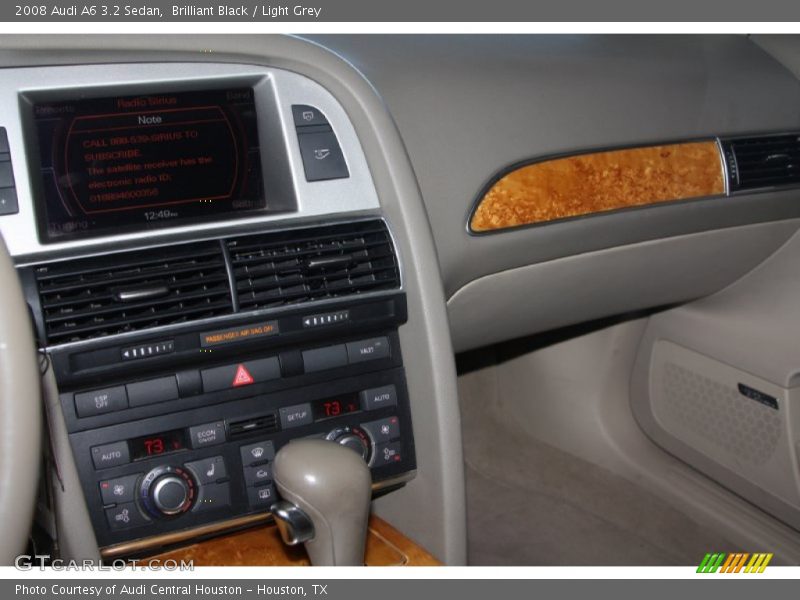 Brilliant Black / Light Grey 2008 Audi A6 3.2 Sedan