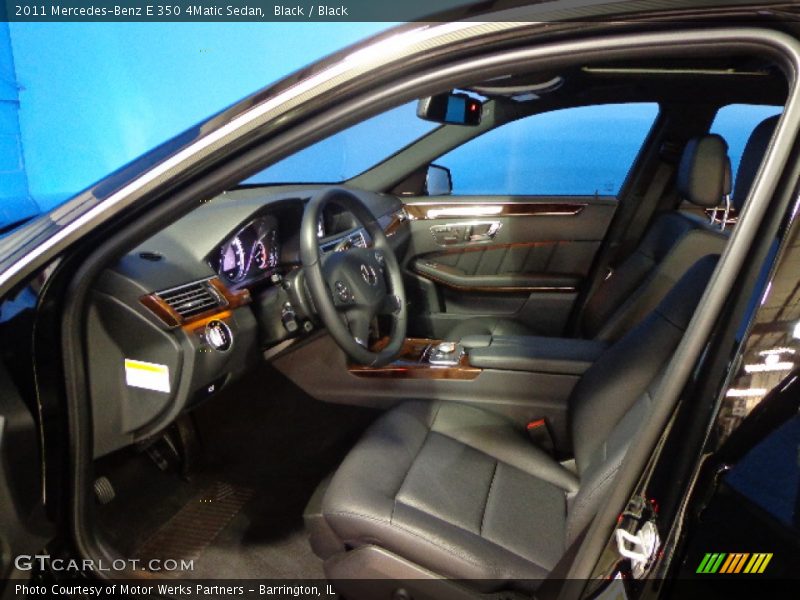 Black / Black 2011 Mercedes-Benz E 350 4Matic Sedan
