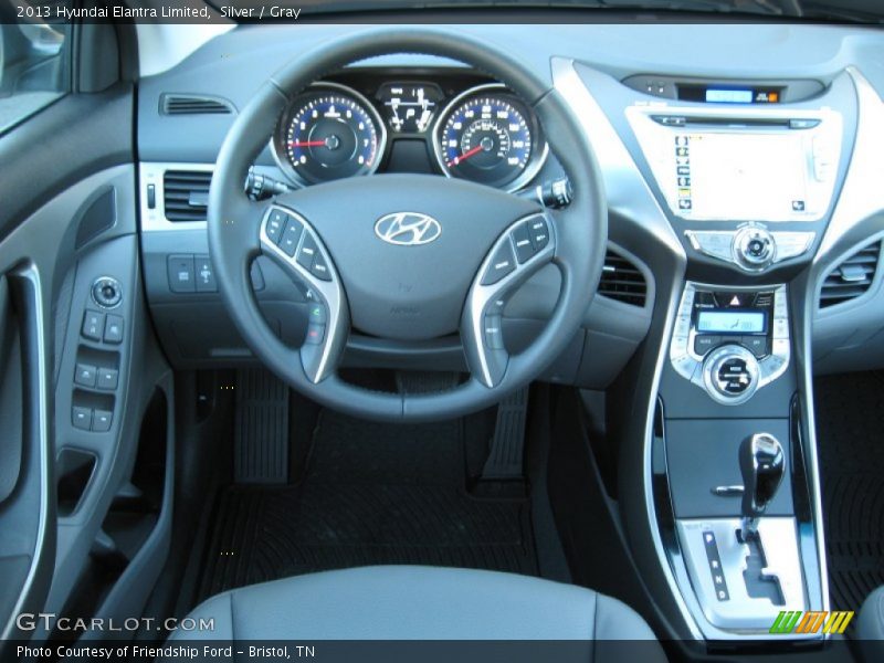 Silver / Gray 2013 Hyundai Elantra Limited