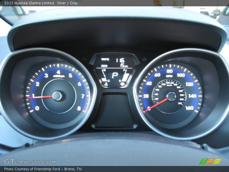 Silver / Gray 2013 Hyundai Elantra Limited