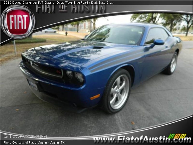 Deep Water Blue Pearl / Dark Slate Gray 2010 Dodge Challenger R/T Classic