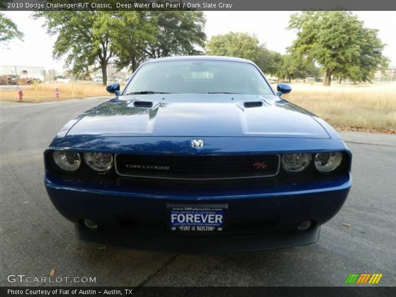 Deep Water Blue Pearl / Dark Slate Gray 2010 Dodge Challenger R/T Classic