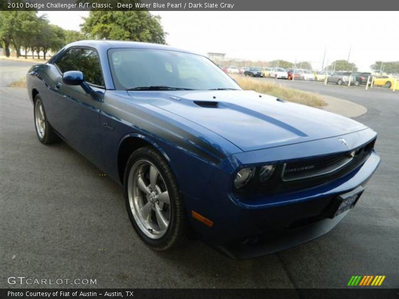 Deep Water Blue Pearl / Dark Slate Gray 2010 Dodge Challenger R/T Classic