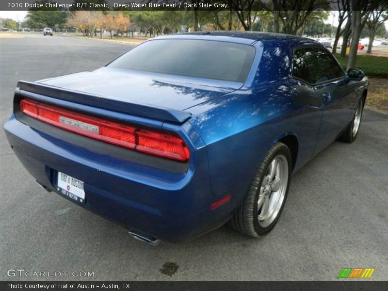 Deep Water Blue Pearl / Dark Slate Gray 2010 Dodge Challenger R/T Classic