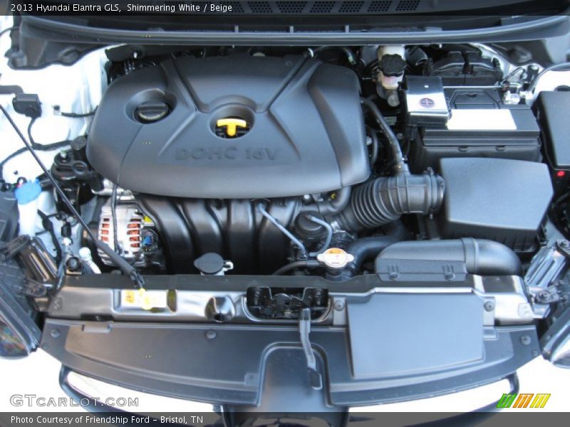 Shimmering White / Beige 2013 Hyundai Elantra GLS