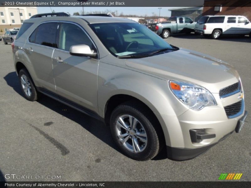 Champagne Silver Metallic / Jet Black 2013 Chevrolet Equinox LT