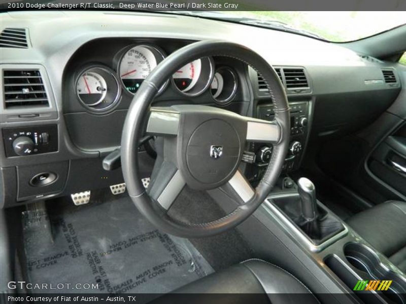 Deep Water Blue Pearl / Dark Slate Gray 2010 Dodge Challenger R/T Classic