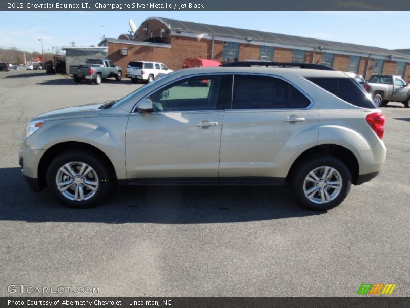 Champagne Silver Metallic / Jet Black 2013 Chevrolet Equinox LT