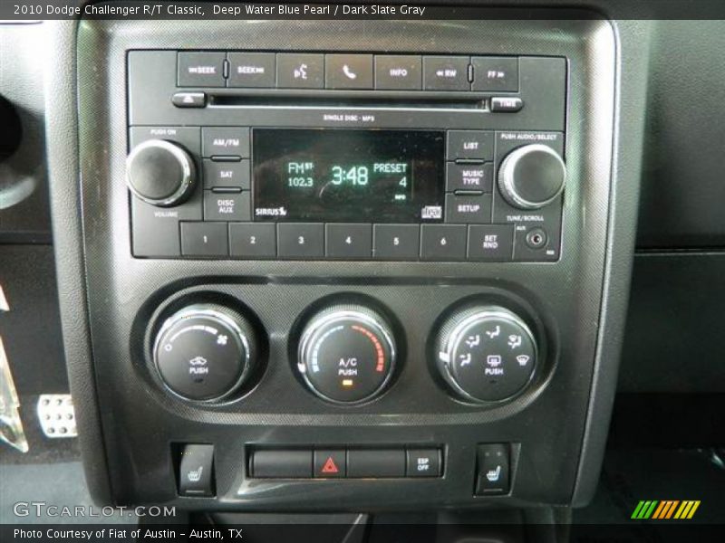 Deep Water Blue Pearl / Dark Slate Gray 2010 Dodge Challenger R/T Classic