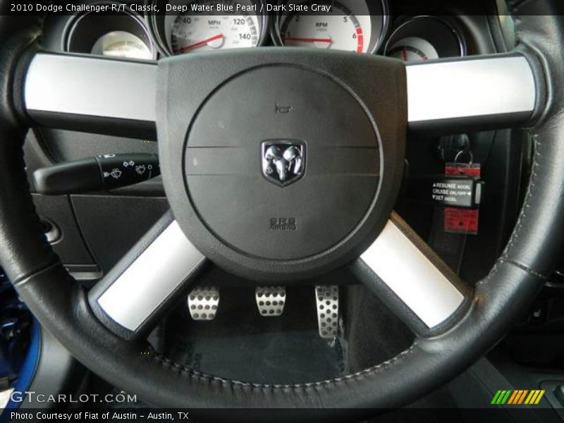 Deep Water Blue Pearl / Dark Slate Gray 2010 Dodge Challenger R/T Classic