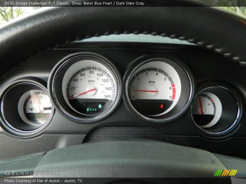 Deep Water Blue Pearl / Dark Slate Gray 2010 Dodge Challenger R/T Classic
