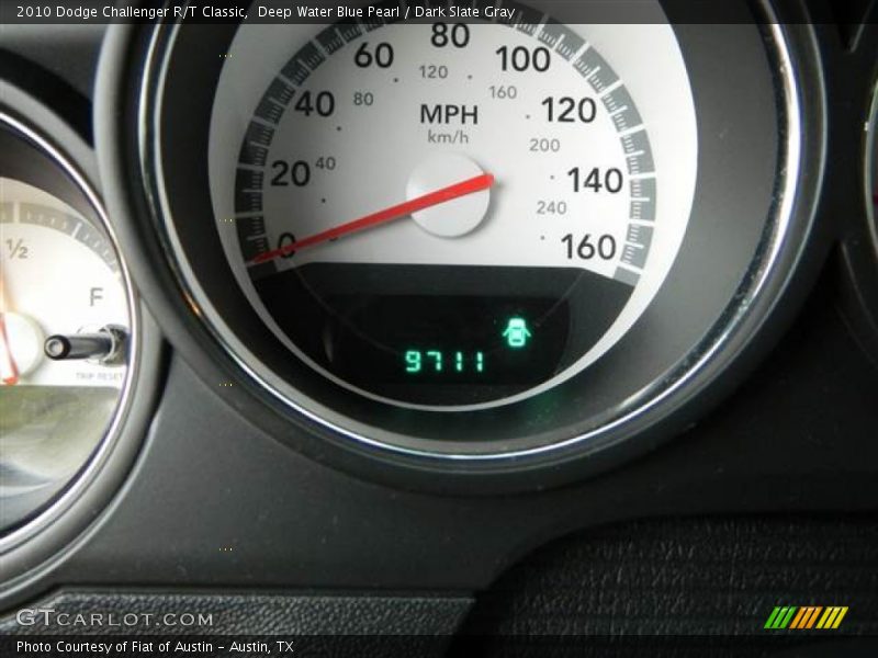 Deep Water Blue Pearl / Dark Slate Gray 2010 Dodge Challenger R/T Classic