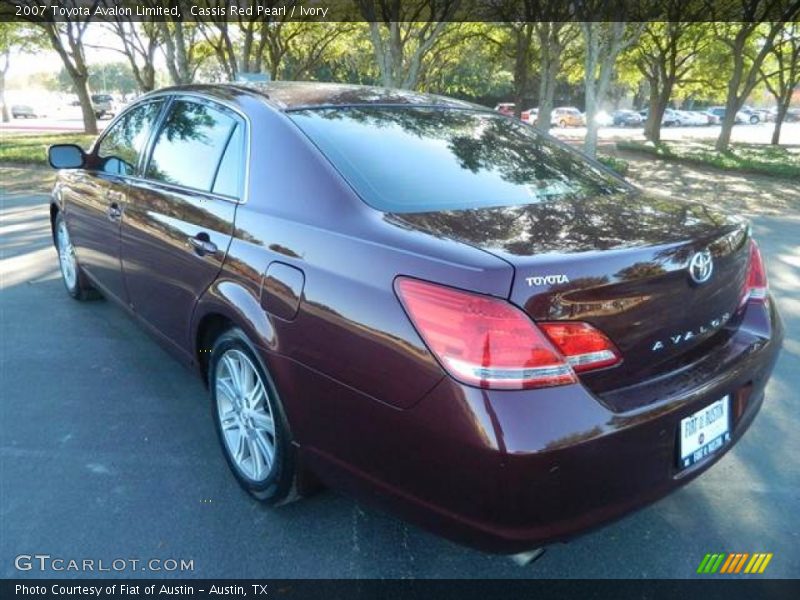 Cassis Red Pearl / Ivory 2007 Toyota Avalon Limited