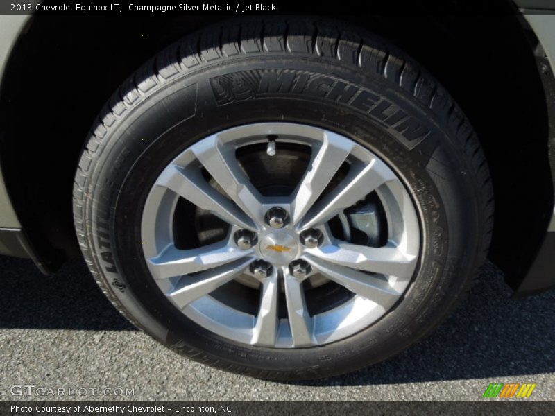 Champagne Silver Metallic / Jet Black 2013 Chevrolet Equinox LT