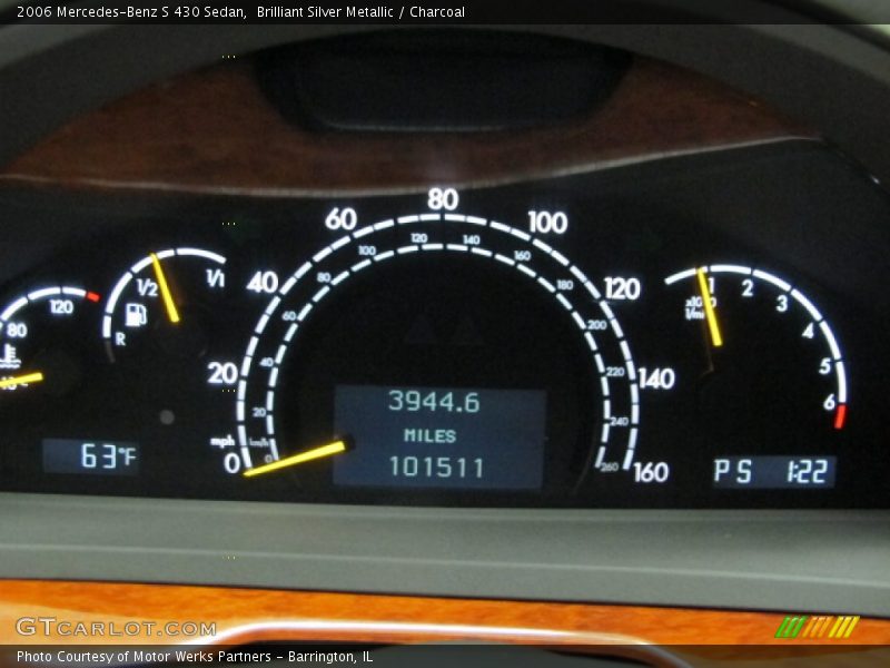 Brilliant Silver Metallic / Charcoal 2006 Mercedes-Benz S 430 Sedan