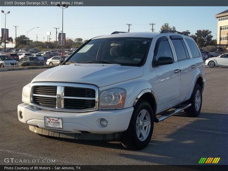 Bright White / Khaki 2005 Dodge Durango SLT