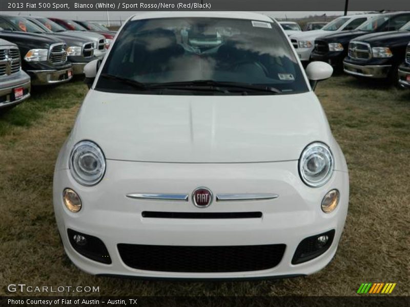 Bianco (White) / Sport Rosso/Nero (Red/Black) 2013 Fiat 500 Sport