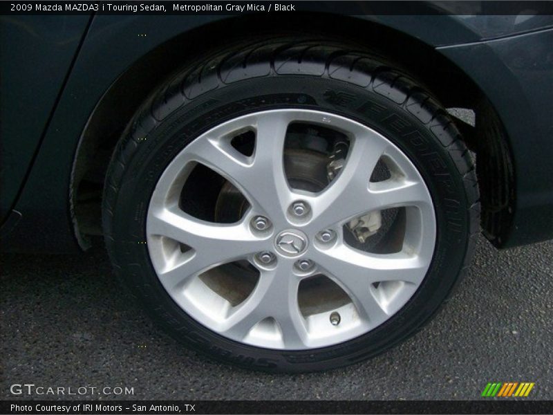 Metropolitan Gray Mica / Black 2009 Mazda MAZDA3 i Touring Sedan