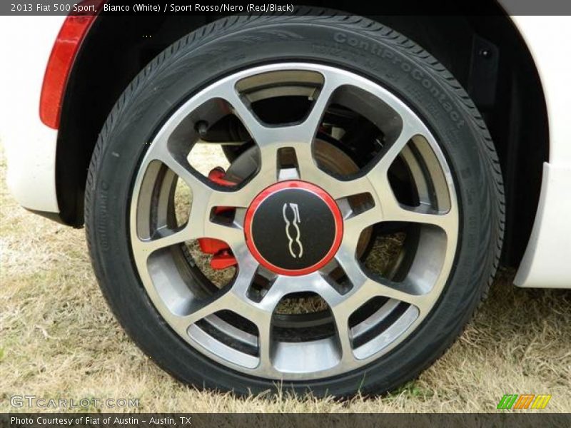 Bianco (White) / Sport Rosso/Nero (Red/Black) 2013 Fiat 500 Sport