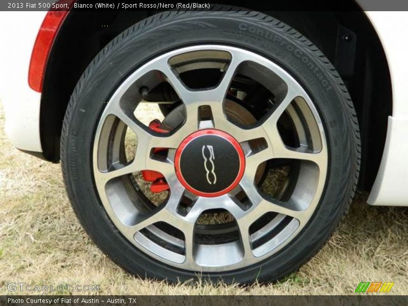 Bianco (White) / Sport Rosso/Nero (Red/Black) 2013 Fiat 500 Sport
