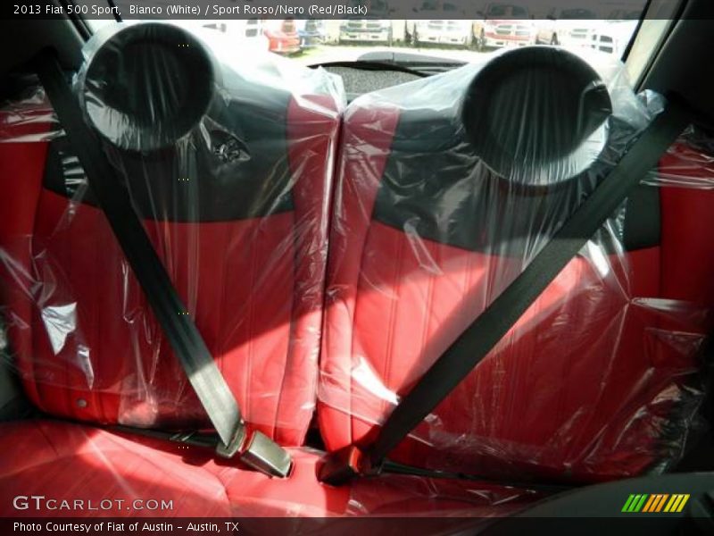 Bianco (White) / Sport Rosso/Nero (Red/Black) 2013 Fiat 500 Sport