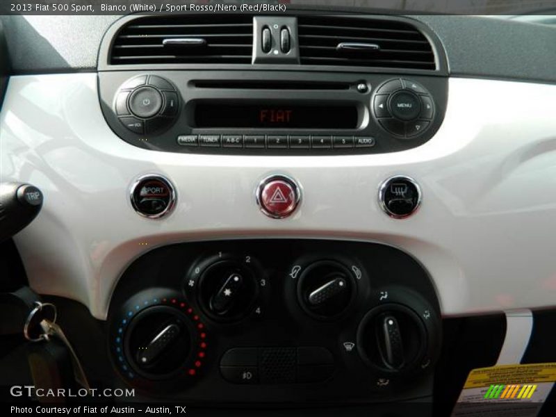 Bianco (White) / Sport Rosso/Nero (Red/Black) 2013 Fiat 500 Sport