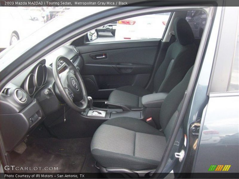 Metropolitan Gray Mica / Black 2009 Mazda MAZDA3 i Touring Sedan