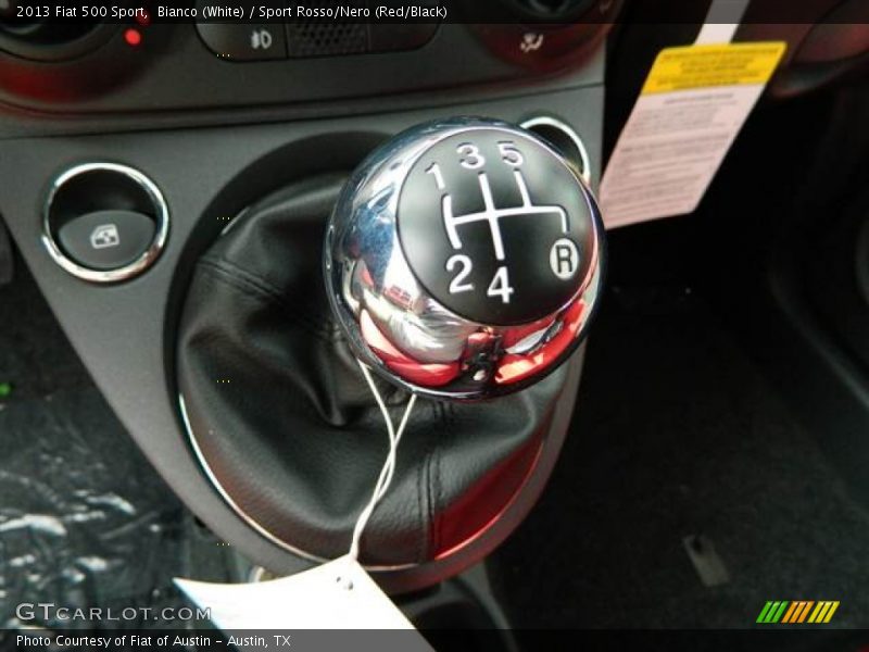 Bianco (White) / Sport Rosso/Nero (Red/Black) 2013 Fiat 500 Sport