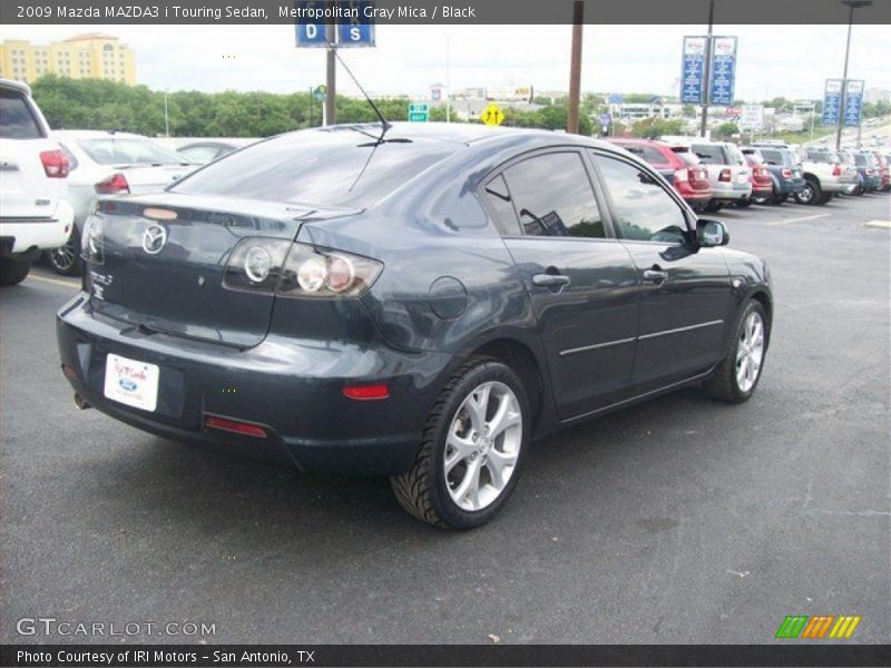 Metropolitan Gray Mica / Black 2009 Mazda MAZDA3 i Touring Sedan