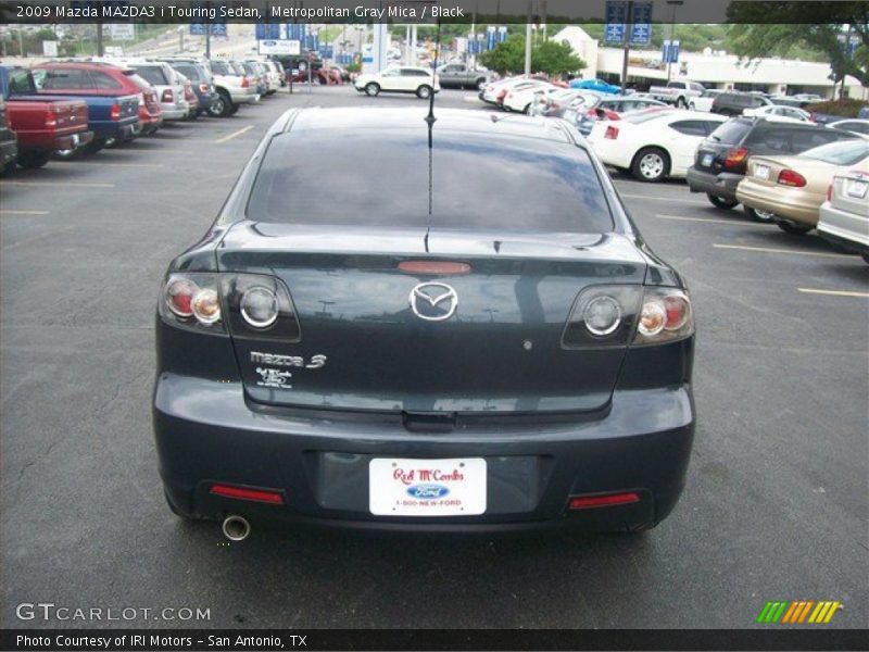 Metropolitan Gray Mica / Black 2009 Mazda MAZDA3 i Touring Sedan