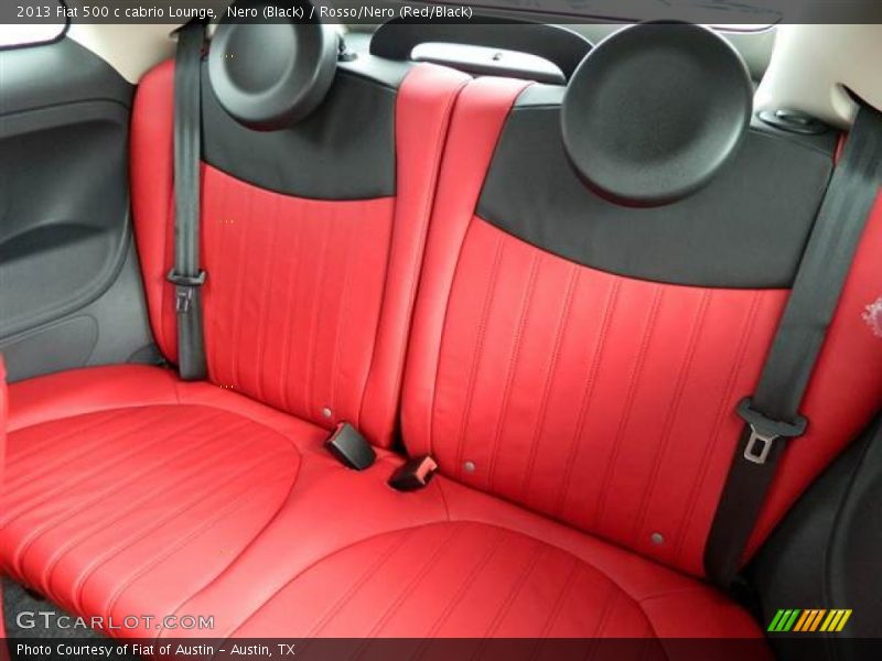 Rear Seat of 2013 500 c cabrio Lounge