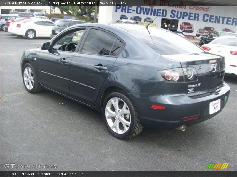 Metropolitan Gray Mica / Black 2009 Mazda MAZDA3 i Touring Sedan