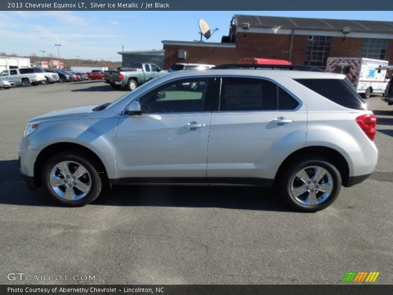 Silver Ice Metallic / Jet Black 2013 Chevrolet Equinox LT