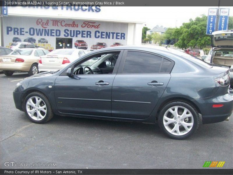 Metropolitan Gray Mica / Black 2009 Mazda MAZDA3 i Touring Sedan
