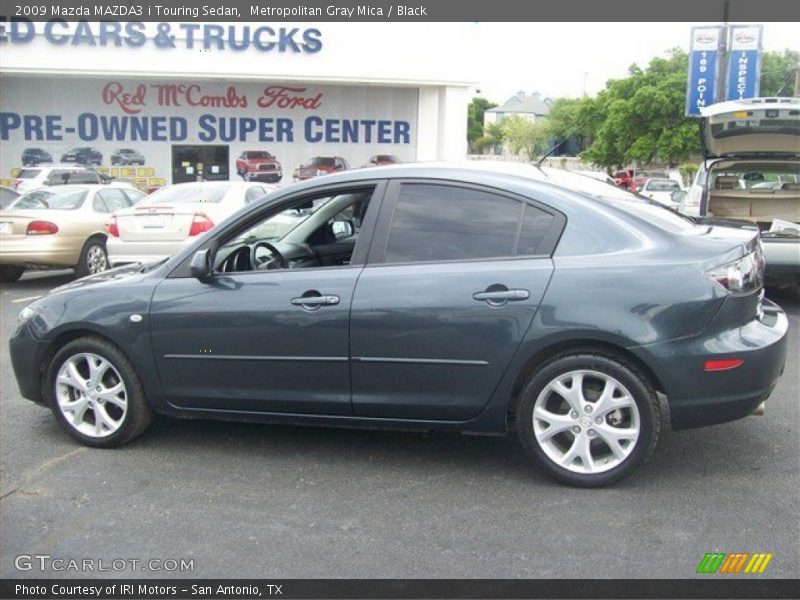 Metropolitan Gray Mica / Black 2009 Mazda MAZDA3 i Touring Sedan